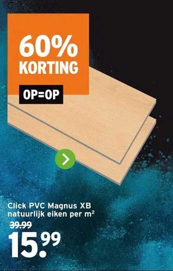 Click PVC Magnus XB natuurlijk eiken per m²