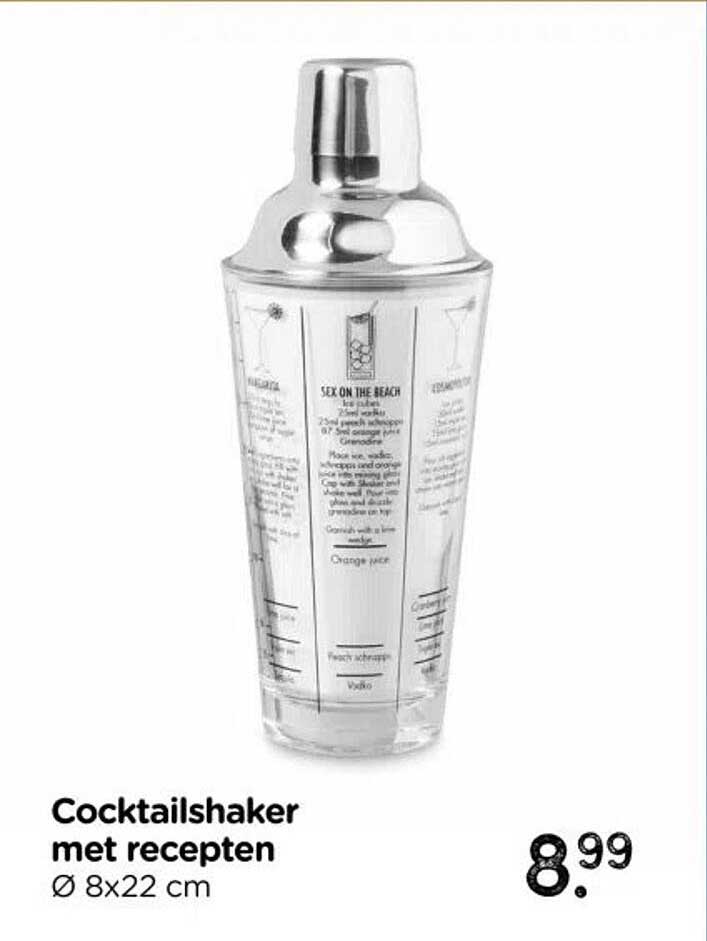 Cocktailshaker met recepten