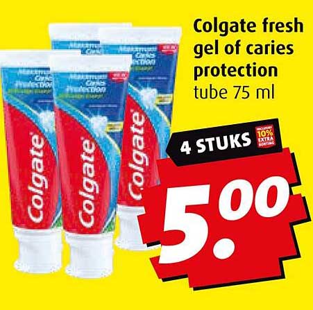 Colgate fresh gel of caries protection tube 75 ml