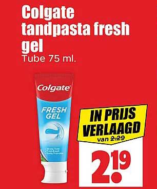 Colgate tandpasta fresh gel Tube 75 ml.