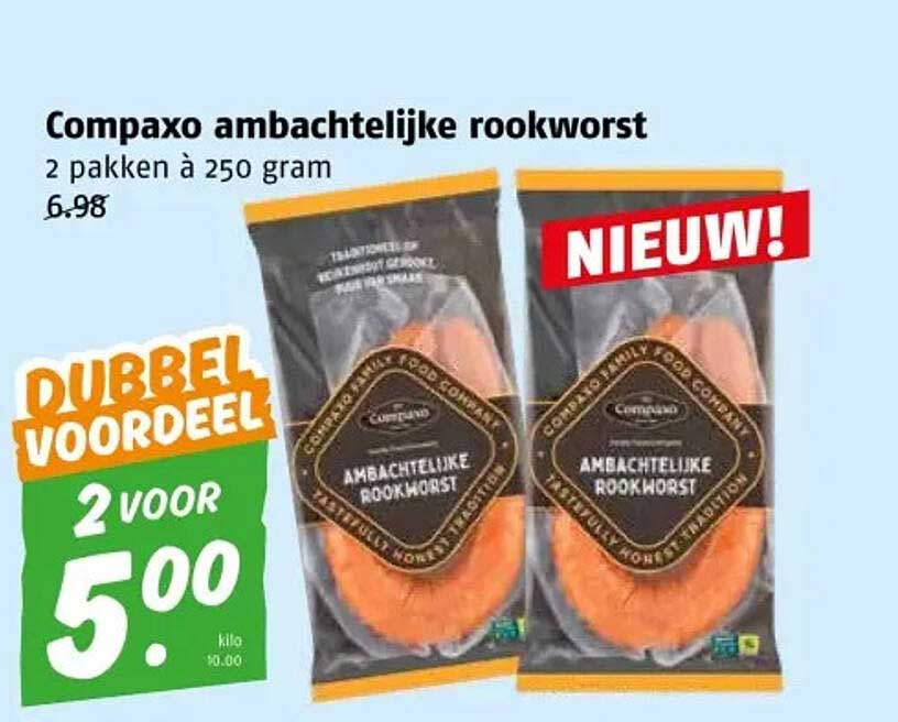 CompaXO ambachtelijke rookworst