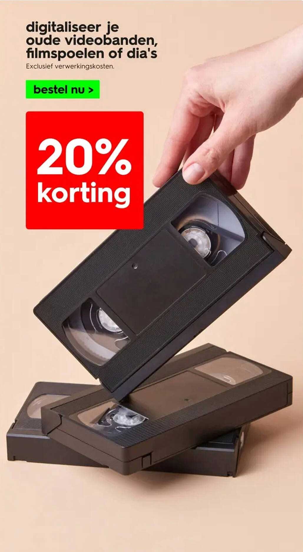 digitaliseer je oude videobanden, filmspelen of dia's