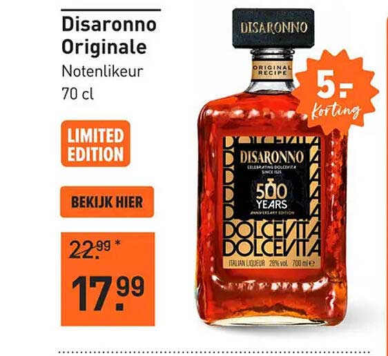 Disaronno Originale Notenlikeur 70 cl