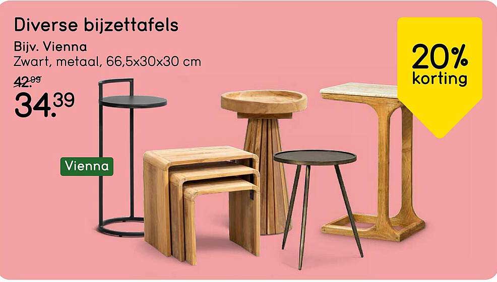 Diverse bijzettafels