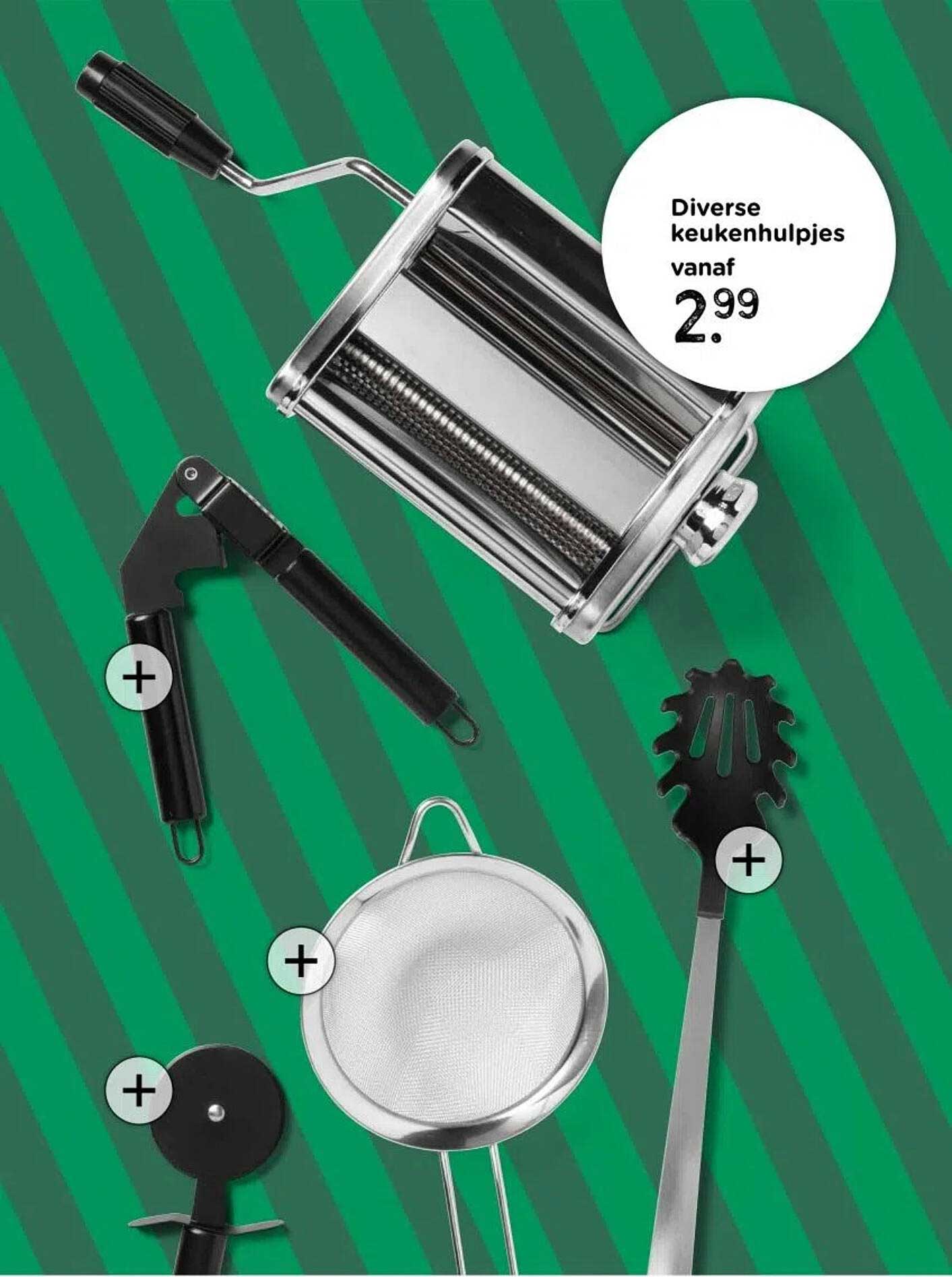 Diverse keukenhulpjes vanaf 2.99