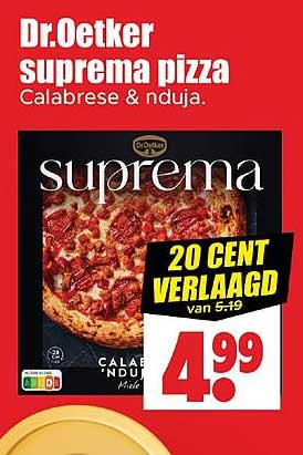 Dr.Oetker suprema pizza Calabrese & nduja