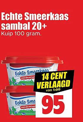 Echte Smeerkaas sambal 20+