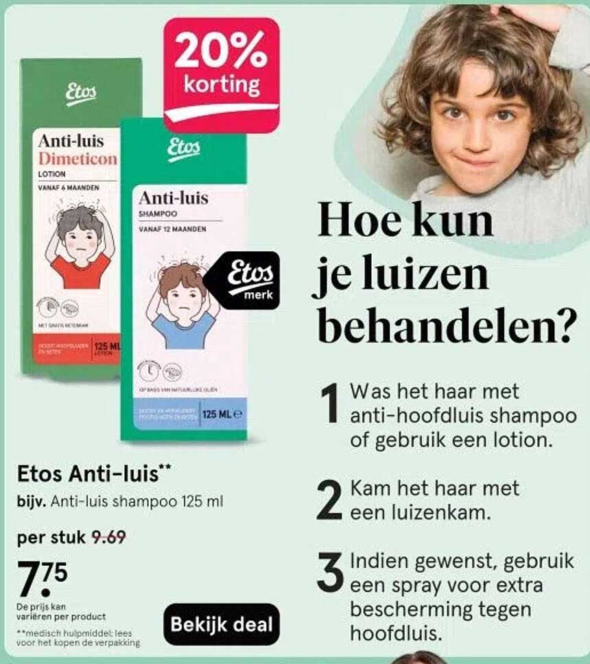 Etos Anti-luis Shampoo 125 ml