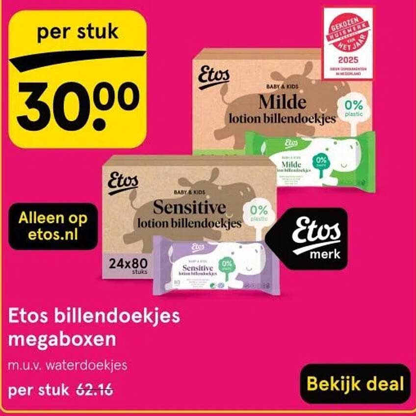 Etos billendoekjes megaboxen