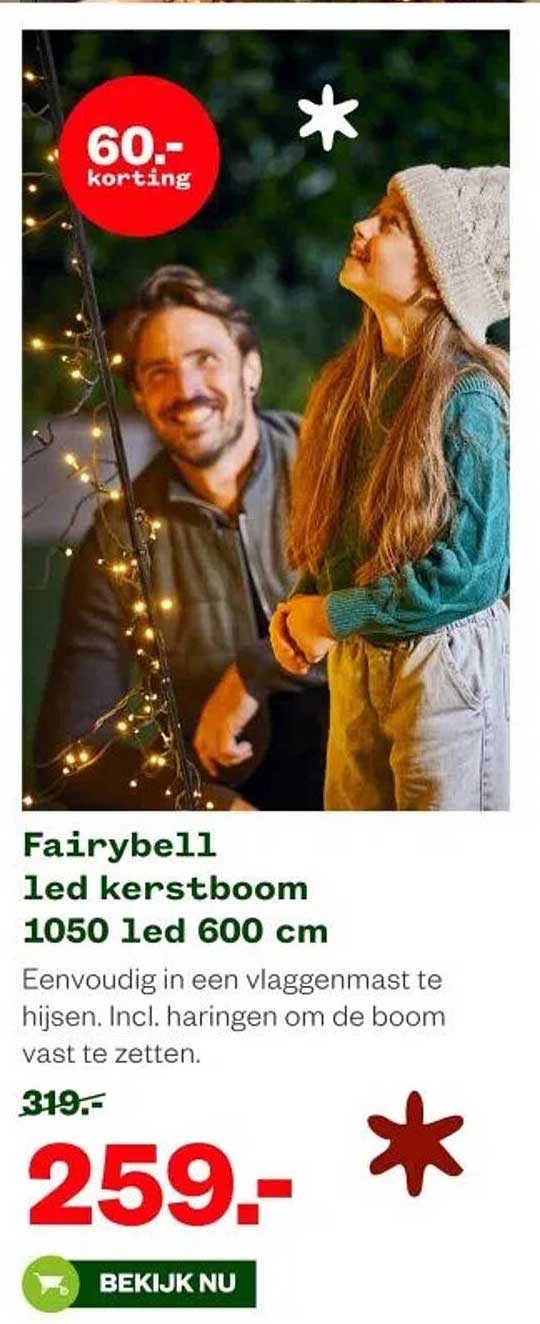 Fairybell led kerstboom 1050 led 600 cm