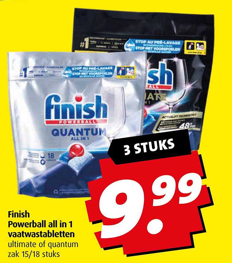 Finish Powerball all in 1 vaatwastabletten
