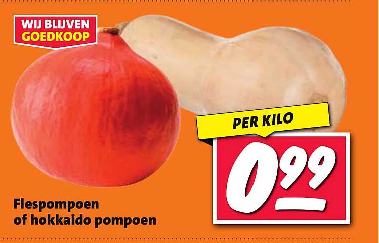 Flespompoen of hokkaido pompoen