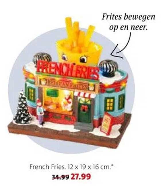 French Fries. 12 x 19 x 16 cm.