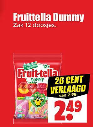 Fruitella Dummy Zak 12 doosjes