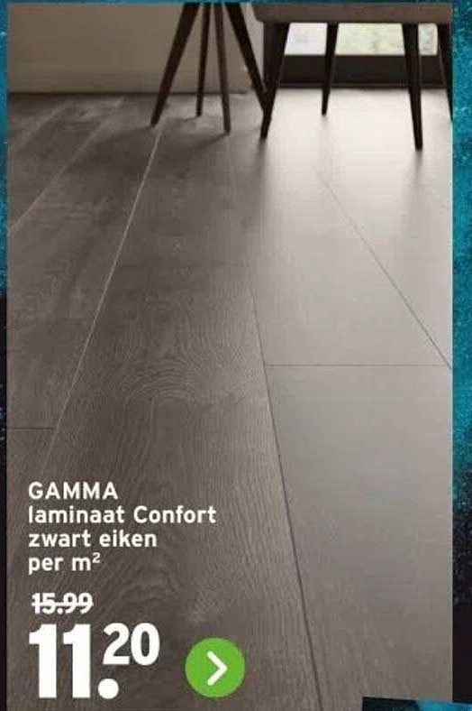 GAMMA laminaat Confort zwart eiken per m²