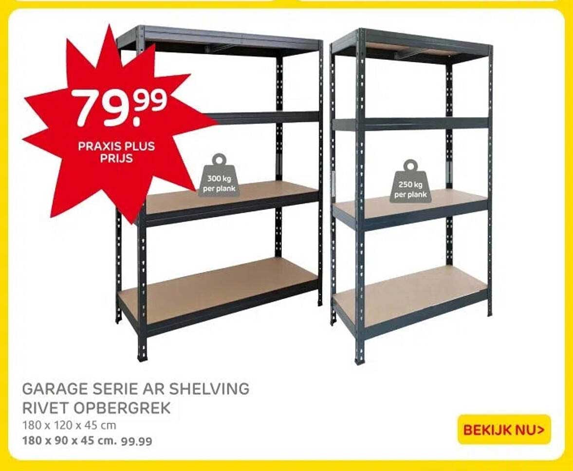 GARAGE SERIE AR SHELVING RIVET OPBERGREK