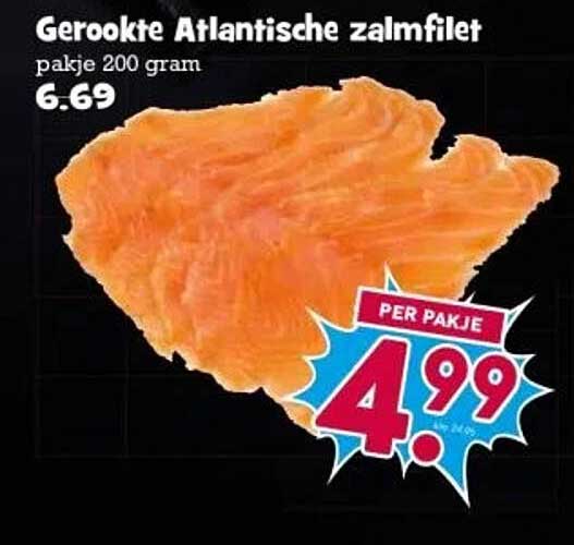 Gerookte Atlantische zalmfilet