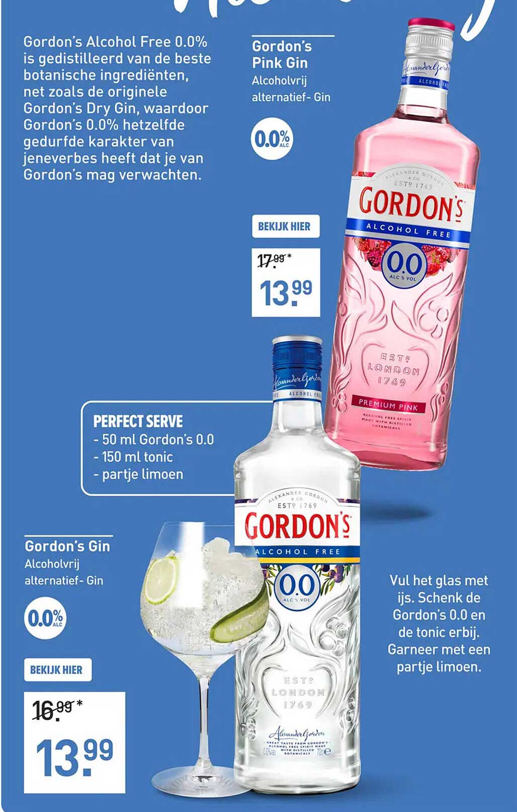 Gordon's Alcohol Free 0.0% - Alcoholvrij alternatief voor gin