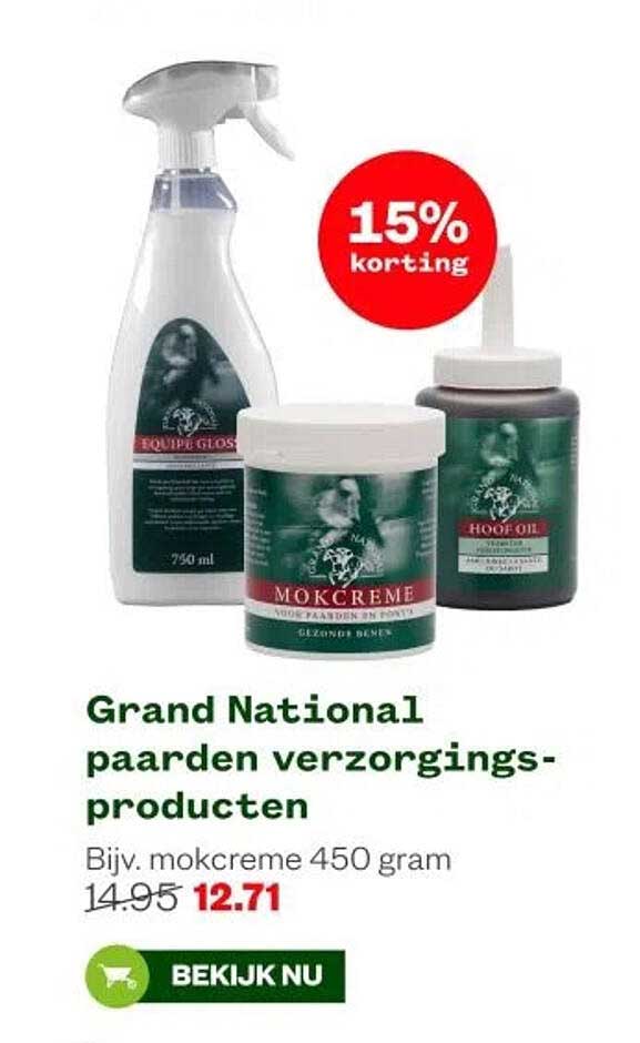 Grand National paarden verzorgingsproducten