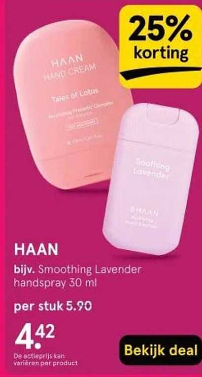 HAAN bijv. Smoothing Lavender handspray 30 ml