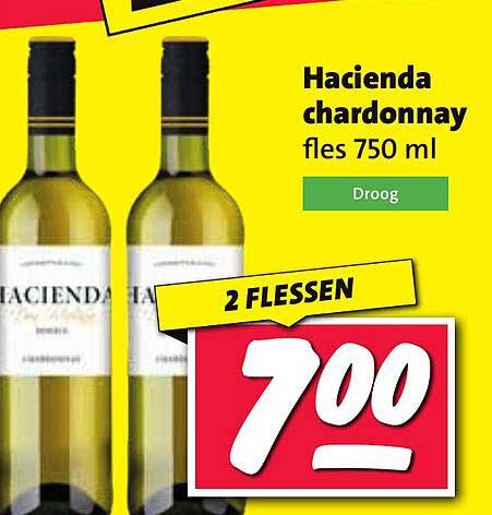 Hacienda chardonnay fles 750 ml