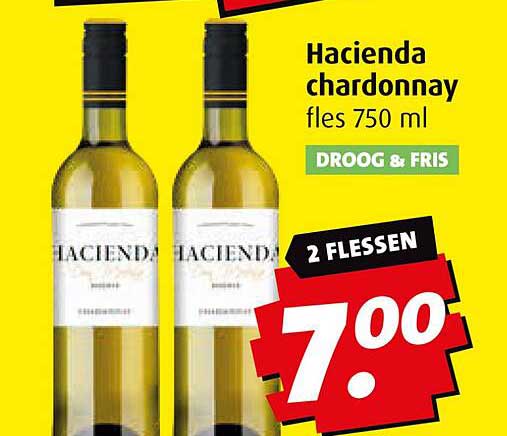 Hacienda chardonnay fles 750 ml