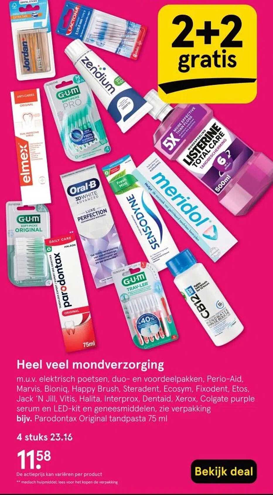 Heel veel mondverzorging