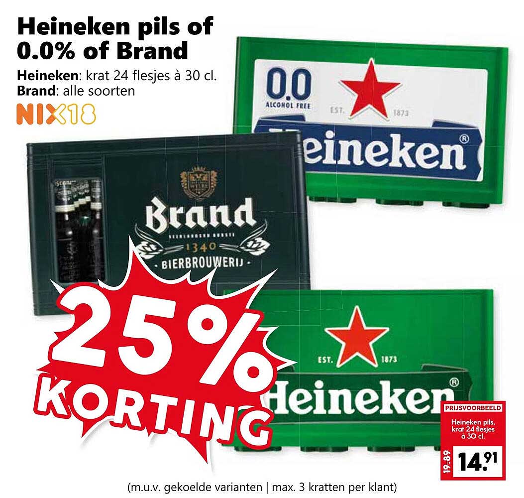 Heineken pils of 0.0% of Brand