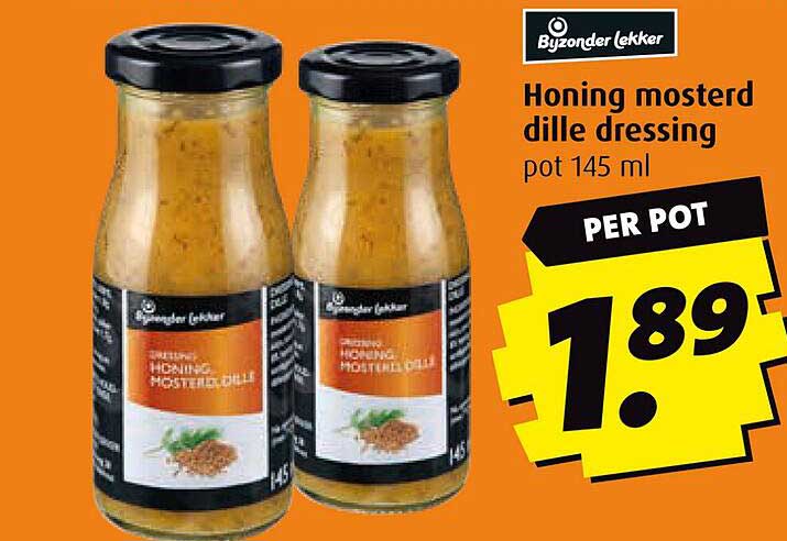 Honing mosterd dille dressing