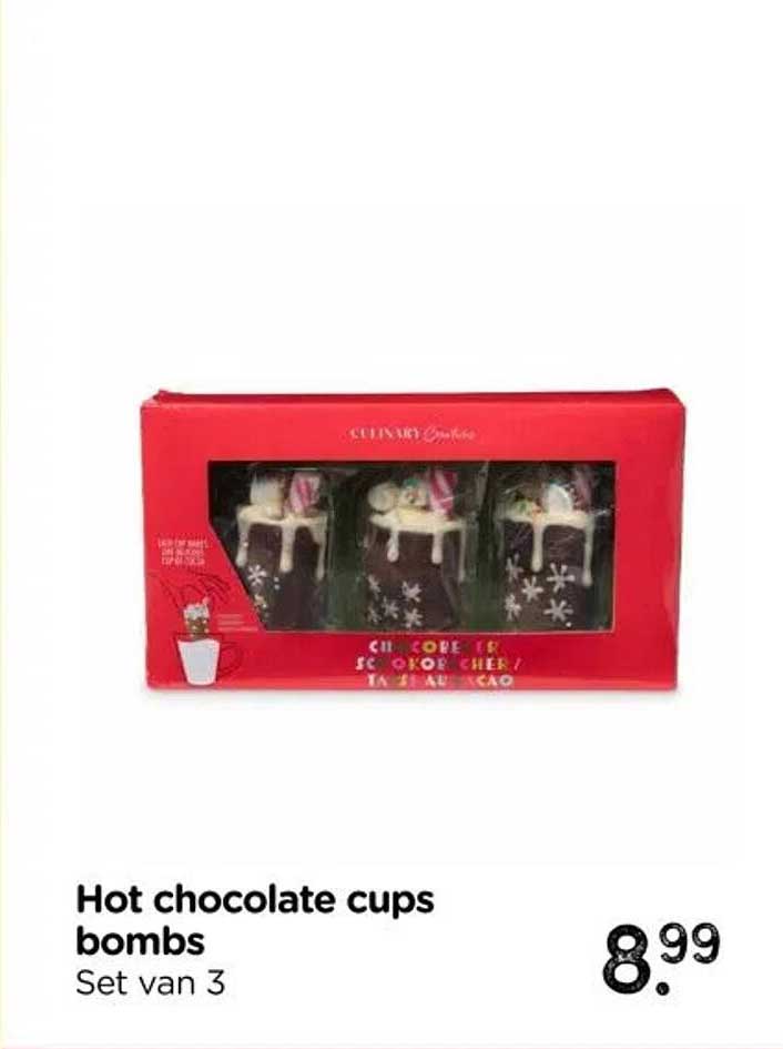 Hot chocolate cups bombs