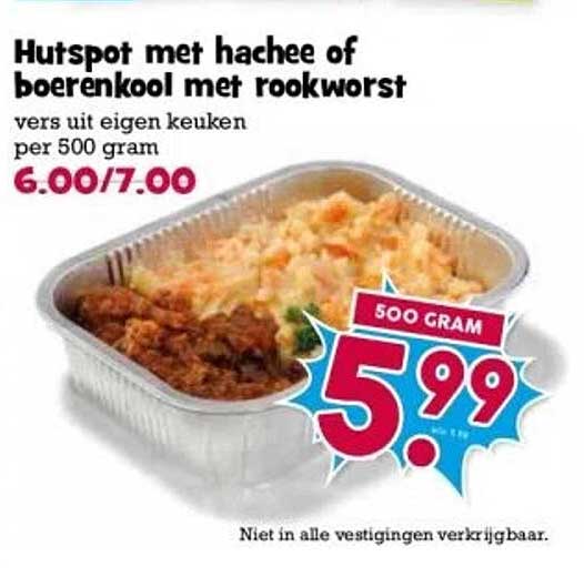 Hutspot met hachee of boerenkool met rookworst