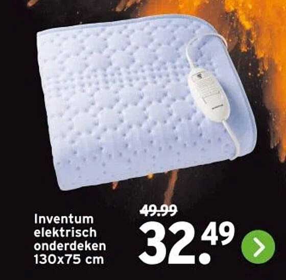 Inventum elektrisch onderdeken 130x75 cm