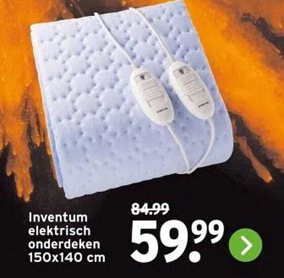 Inventum elektrisch onderdeken 150x140 cm