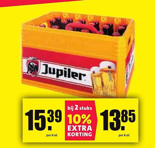Jupiler Bier - bij 2 stuks 10% extra korting