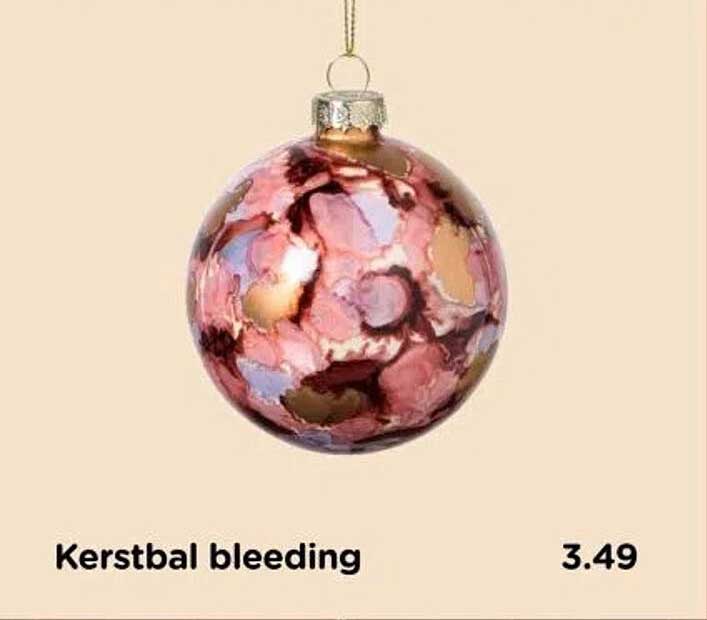 Kerstbal bleeding