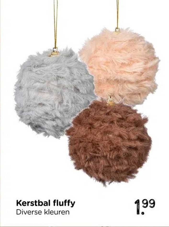 Kerstbal fluffy