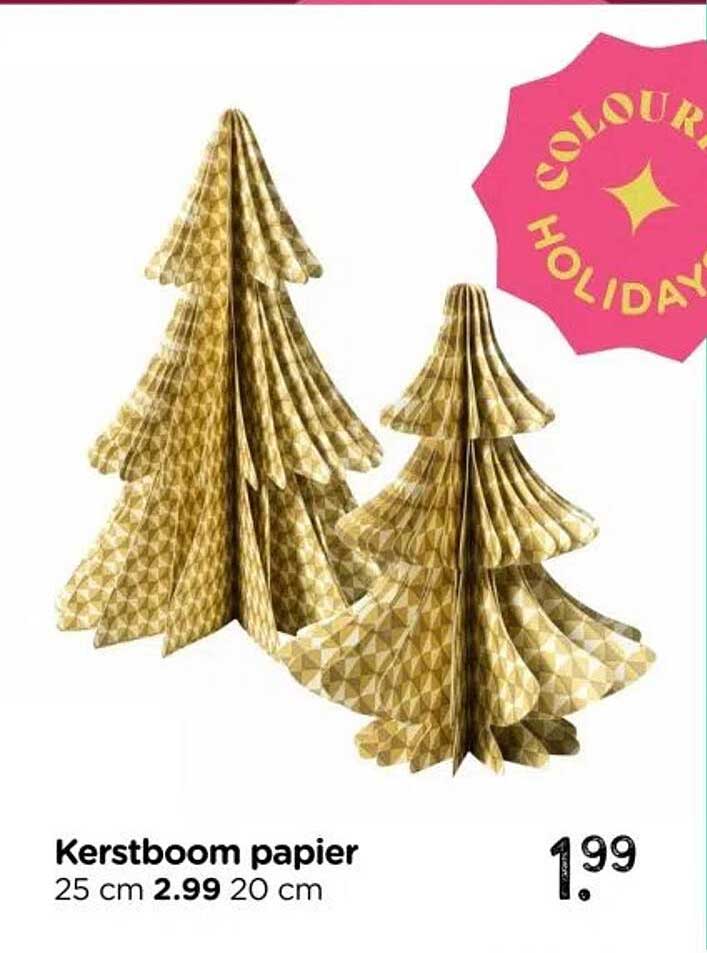 Kerstboom papier