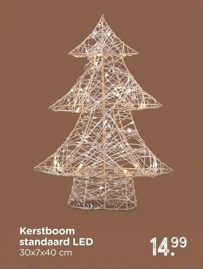 Kerstboom standaard LED 30x7x40 cm