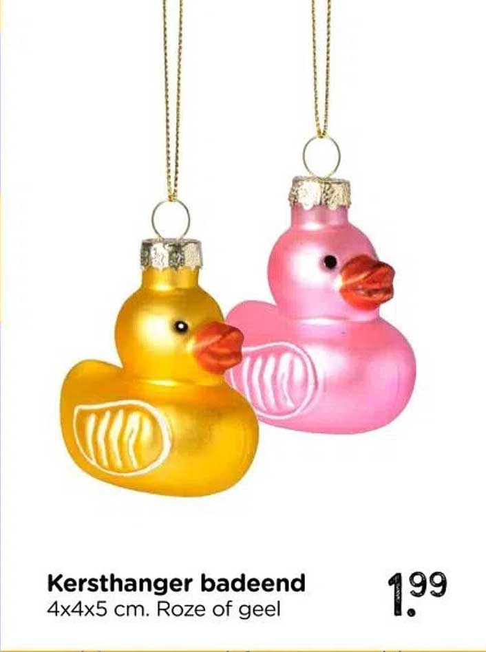 Kersthanger badeend