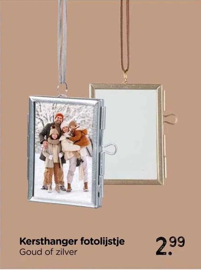 Kersthanger fotolijstje