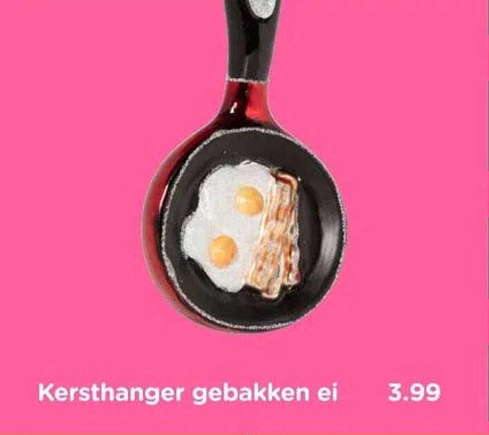 Kersthanger gebakken ei