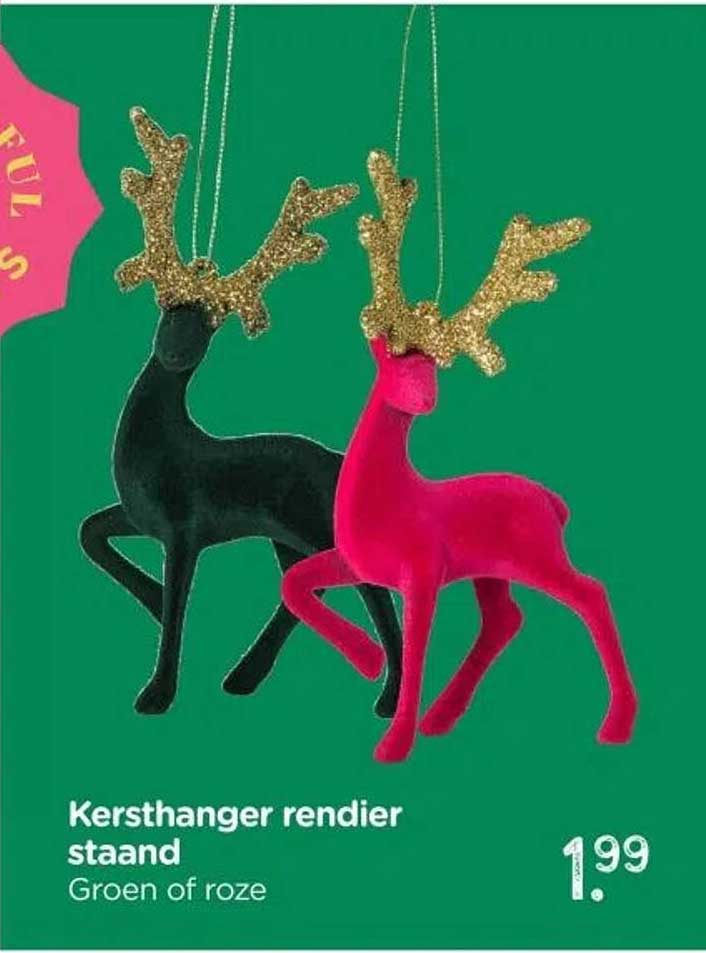 Kersthanger rendier stand