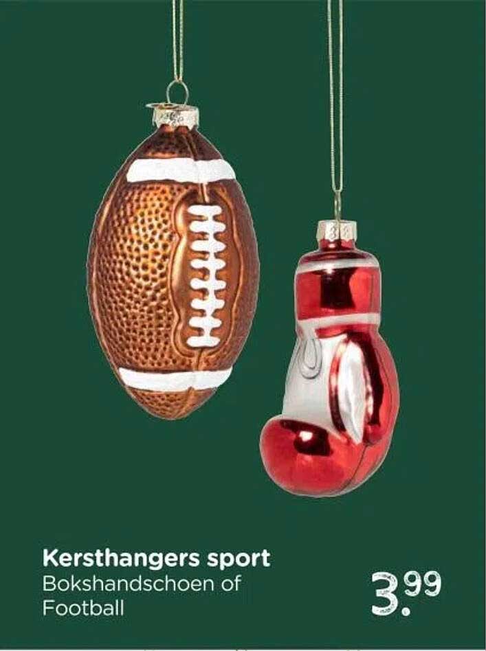 Kersthangers sport Bokshandschoen of Football