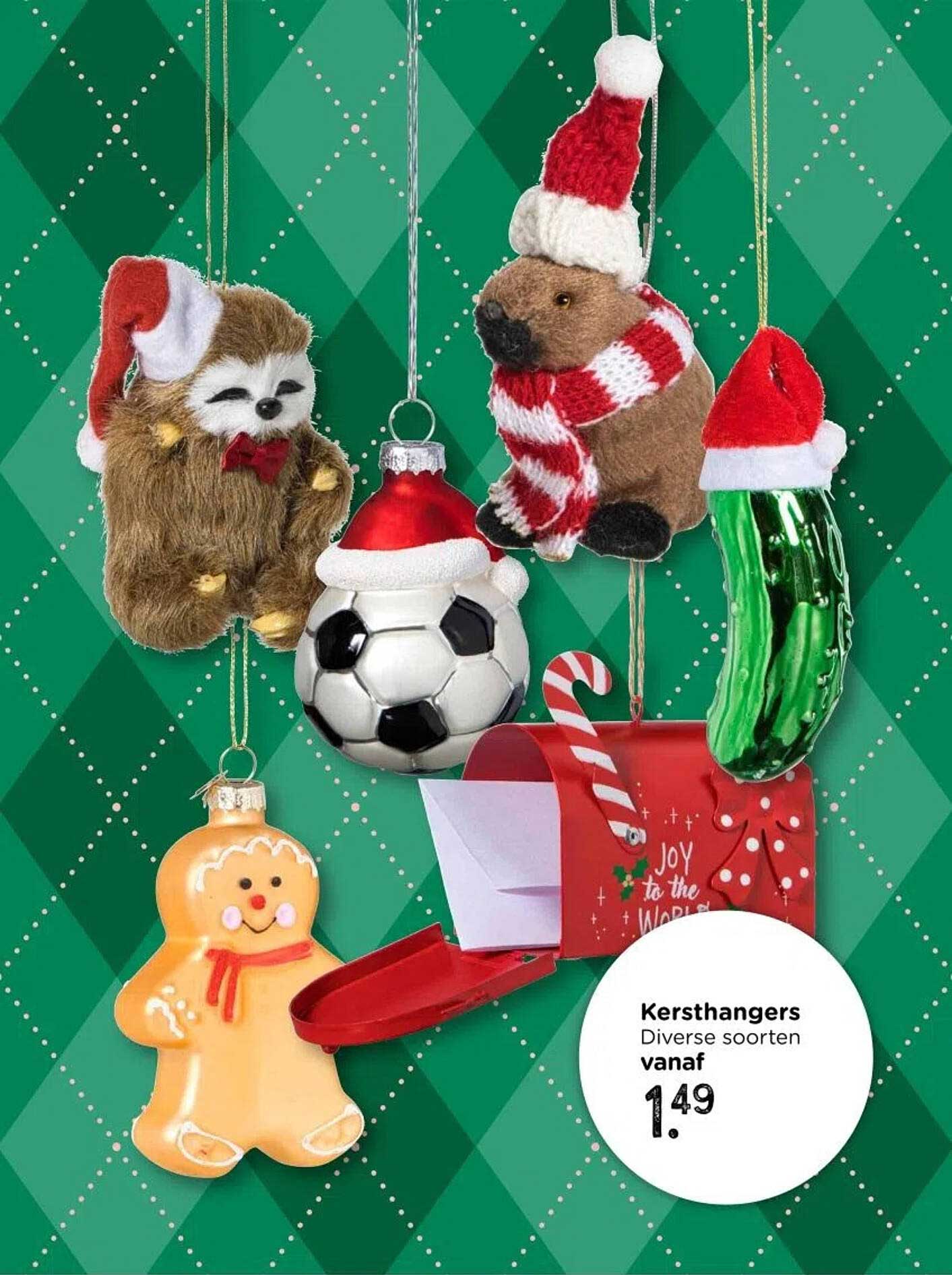 Kersthangertjes Diverse soorten vanaf