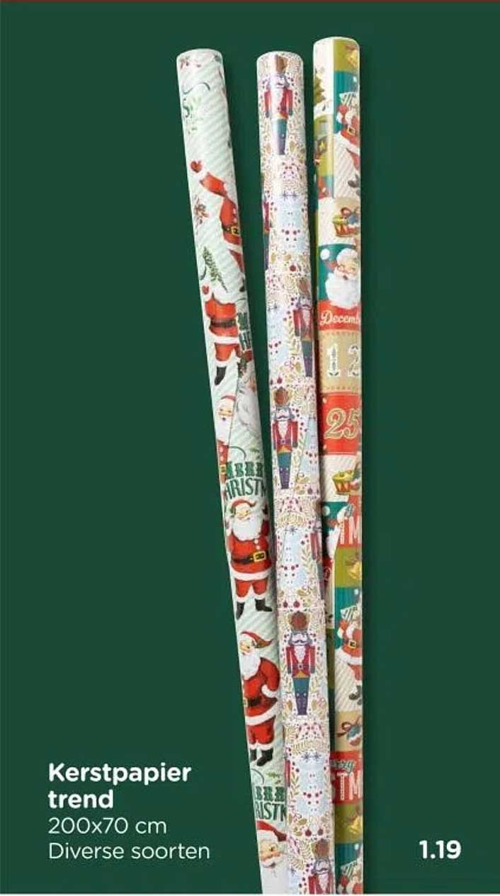 Kerstpapier trend