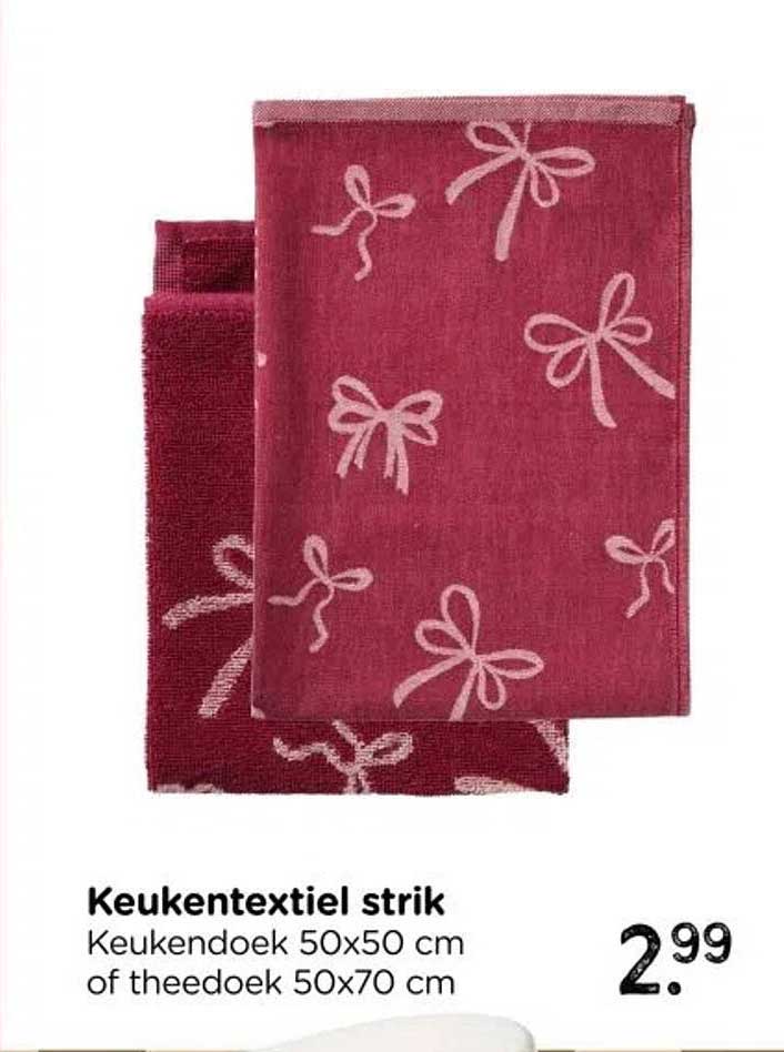 Keukentextiel strik