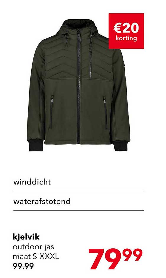 kjелvik outdoor jas maat S-XXXL