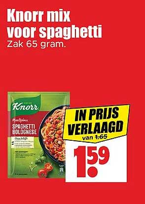 Knorr mix voor spaghetti