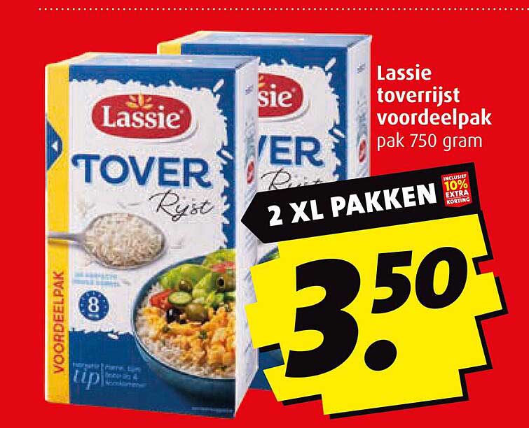 Lassie toverrijst voordeelpak pak 750 gram