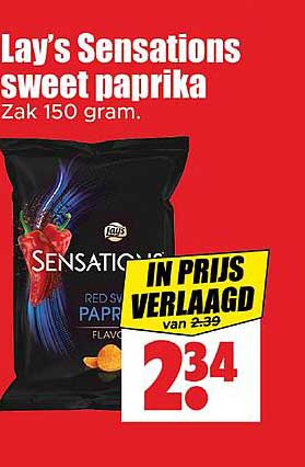 Lay's Sensations sweet paprika
